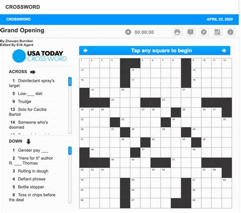 usa today puzzle answers